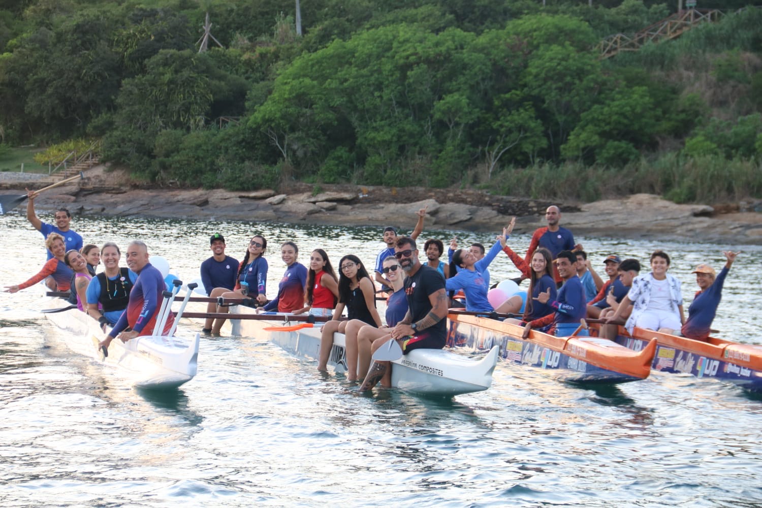 Canoa Havaiana em ação